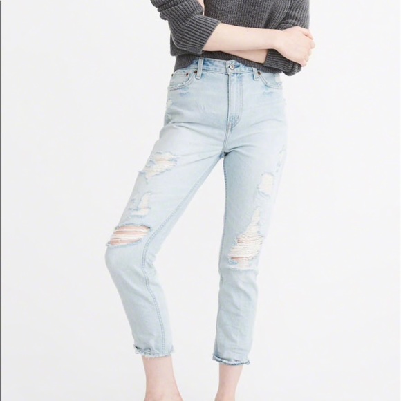 abercrombie annie high rise girlfriend jeans